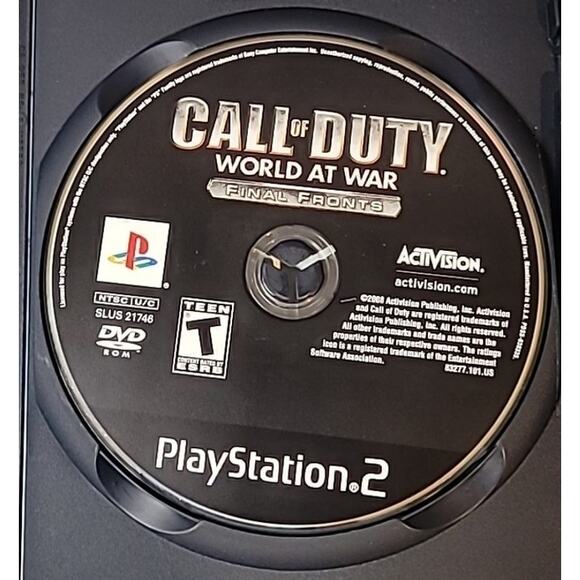 Call of Duty: World at War –Final Fronts PS2 2008 Sony PlayStation 2 Game Tested - Picture 5 of 5